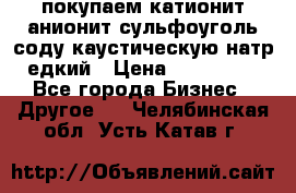 покупаем катионит анионит сульфоуголь соду каустическую натр едкий › Цена ­ 150 000 - Все города Бизнес » Другое   . Челябинская обл.,Усть-Катав г.